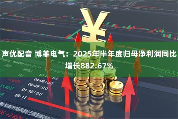 声优配音 博菲电气：2025年半年度归母净利润同比增长882.67%