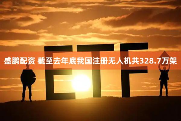 盛鹏配资 截至去年底我国注册无人机共328.7万架